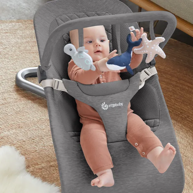Evolve Bouncer Toy Bar - Charcoal Grey: Ocean Wonders
