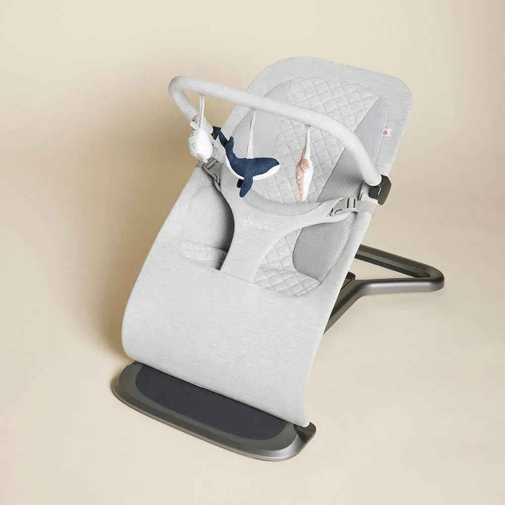 Evolve Bouncer Toy Bar - Light Grey: Ocean Wonders