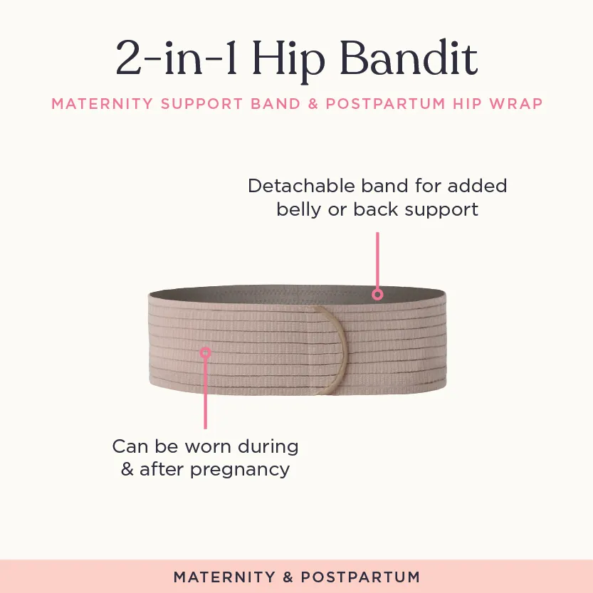 2-in-1 Hip Bandit™ A Maternity Belly Support Band & Hip Wrap