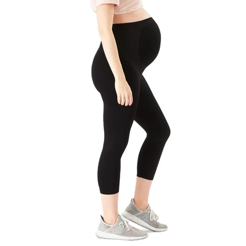 Maternity Capri Leggings with Bump Support
